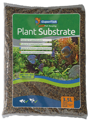 Superfish Aqua Plant Substraat 3,5L - Voedingsrijke Bodem voor Aquaria en Levendige Plantengroei