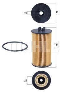 Oliefilter MAHLE, Diameter (mm)56mm, u.a. für Opel, Chevrolet, Vauxhall, Fiat, Suzuki, Alfa Romeo, Saab