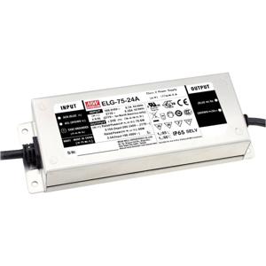 Mean Well ELG-75-12DA-3Y LED-driver Constante spanning, Constante stroomsterkte 60.0 W 5 A 6 - 12 V/DC Dimbaar, Dali, PFC-schakeling,