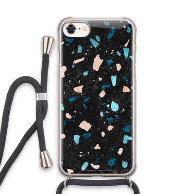 Terrazzo N°11: iPhone 8 Transparant Hoesje met koord
