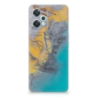 OnePlus Nord CE 2 Lite | TPU | Siliconen hoesje | Marble Blue Gold