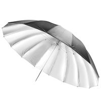 Walimex 18695 fotostudioreflektor Paraplu Zwart, Zilver, Transparant, Wit - thumbnail