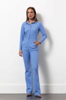 Flair LONG bonded trousers - lavender blue - 13238
