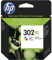 HP inktcartridge 302XL, 330 pagina&apos;s, OEM F6U67AE, 3 kleuren