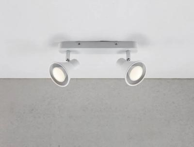 Plafondspot wit metaal &apos;Eik&apos; Nordlux dubbel spot gu10 fitting 285mm