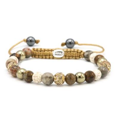 Karma Armband Spiral Clear as Day Gold Crystal