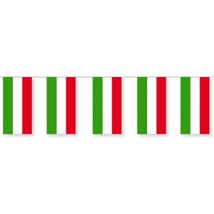 Papieren slinger Hongarije 4 meter - Hongaarse vlag - Supporter feestartikelen
