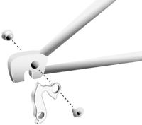 Union derailleurpad gh-145 met schroefset m8x0.75