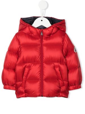 Moncler Enfant doudoune à fermeture zippée - Rouge