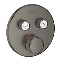 Thermostatische Douchekraan Grohe Grohtherm Smart Controle met Omstelling Hard Graphite Geborsteld - thumbnail