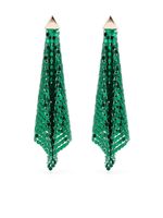 Rabanne boucles d'oreilles Flow Pixel - Vert