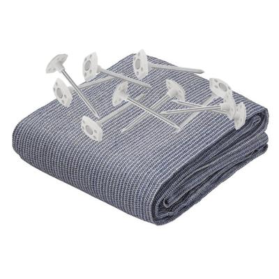 Pro Plus Tenttapijt incl. grondzeilpen 10x - grijs - 400 x 250 cm - set
