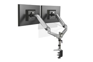 Digitus DA-90353 Monitor-tafelbeugel 2-voudig 25,4 cm (10) - 68,6 cm (27) Zwart Kantelbaar, Zwenkbaar, Roteerbaar