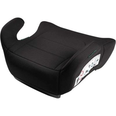 Autostoelverhoger - BBGO - Kissyrider - 6 tot 12 jaar - I-SIZE 125-150 cm - Met gordel - Zwart - Afneembare en wasbare hoes