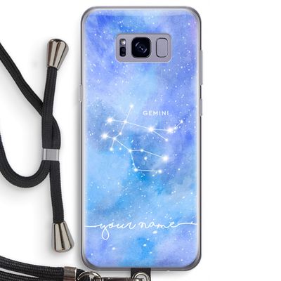Sterrenbeeld - Licht: Samsung Galaxy S8 Transparant Hoesje met koord