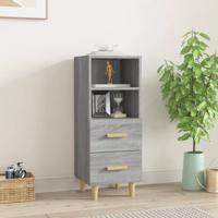 Dressoir 34,5x34x90 cm bewerkt hout grijs sonoma eikenkleurig Dressoir 34,5x34x90 cm bewerkt hout grijs sonoma eikenkleurig