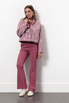 Flair bonded trousers - vintage berry - 13350