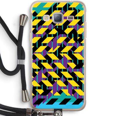 Skew Bee 3: Samsung Galaxy J3 (2016) Transparant Hoesje met koord