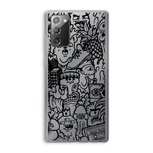 Vexx Black Mixtape: Samsung Galaxy Note 20 / Note 20 5G Transparant Hoesje