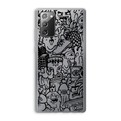 Vexx Black Mixtape: Samsung Galaxy Note 20 / Note 20 5G Transparant Hoesje