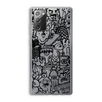 Vexx Black Mixtape: Samsung Galaxy Note 20 / Note 20 5G Transparant Hoesje