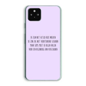 Regenboog: Google Pixel 5a 5G Transparant Hoesje