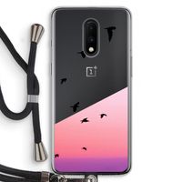 Fly away: OnePlus 7 Transparant Hoesje met koord