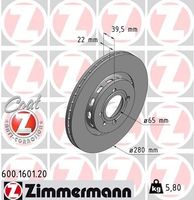 Remschijf Coat Z 600160120 Remschijf Coat Z 600160120