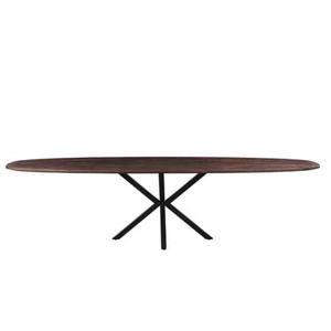 Giga Meubel - Eettafel Bruin Ovaal Mangohout - 300cm - Tafel Lissabon