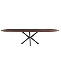 Giga Meubel - Eettafel Bruin Ovaal Mangohout - 300cm - Tafel Lissabon