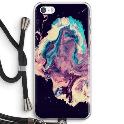 Cosmic Silence: iPhone 5 / 5S / SE Transparant Hoesje met koord