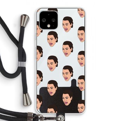 Ugly Cry Call: Pixel 4 Transparant Hoesje met koord