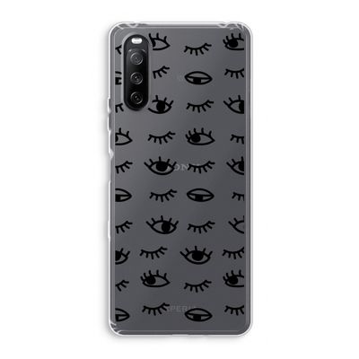 Eye pattern #2: Sony Xperia 10 III Transparant Hoesje