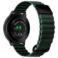Samsung Galaxy Watch 4 Classic Magnetische Leren Band - Groen