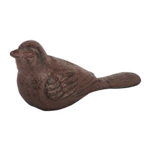 Deurstopper vogel - 0.45 kg - gietijzer - bruin - 14 x 5 x 7 cm