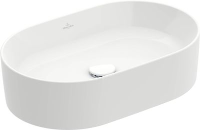 Villeroy & Boch Collaro Opzetwastafel 56x36x14,5cm wit alpin CeramicPlus