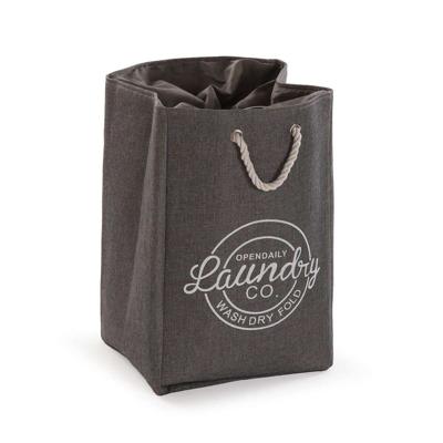 Wasmand Versa Grijs Polyester PVC Metaal EVA 30 x 55 x 36 cm