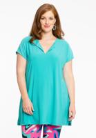Yoek Shirt wide | Turquoise | Maat 46/48