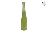 Vaas Blues glossy groen glas 18x18x80cm