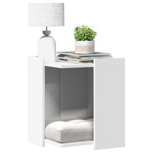 VidaXL Kattenbakkast 42x42x51 cm bewerkt hout wit