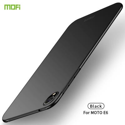 MOFI Frosted PC ultradun hard case voor Motorola Moto E6 (zwart)