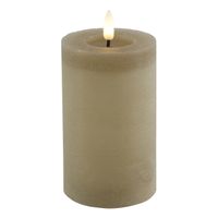 Countryfield LED kaars/stompkaars - beige - D7,5 x H12,5 cm - timer Countryfield LED kaars/stompkaars - beige - D7,5 x H12,5 cm - timer