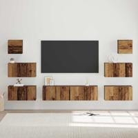 Tv-meubelset 8 pcs Oud hout 60 x 30 x 30 cm Bewerkt hout