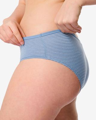 HEMA Dameshipster katoen - 2 stuks blauw (blauw)