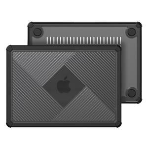 Dux Ducis MacBook Air 15 inch (2023-2025) Armor Pattern cover hoes - case - Zwart