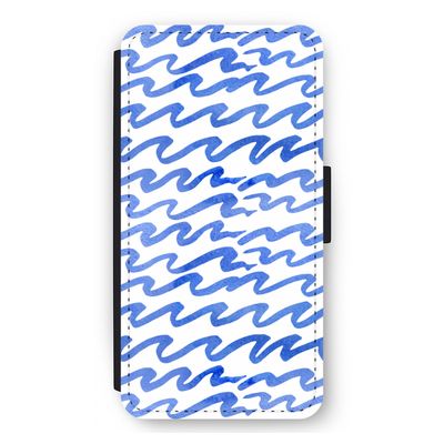 Blauwe golven: iPhone 11 Pro Max Flip Hoesje