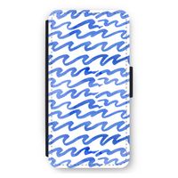 Blauwe golven: iPhone 11 Pro Max Flip Hoesje