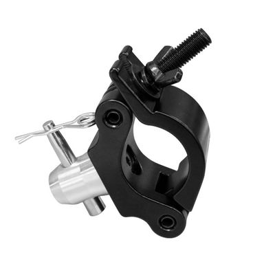 DuraTruss DT PRO Clamp halfcoupler 50 mm met halve truss spigot zwart