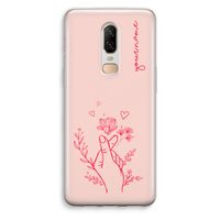 Giving Flowers: OnePlus 6 Transparant Hoesje