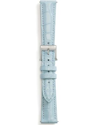 Dolce & Gabbana bracelet-montre à logo embossé - Bleu